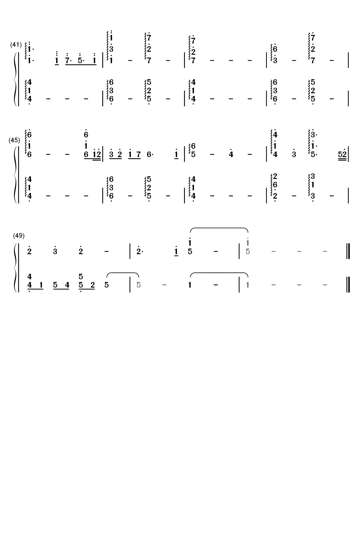 We Are All Kind of Weird Twisted and Drowning双手简谱预览3