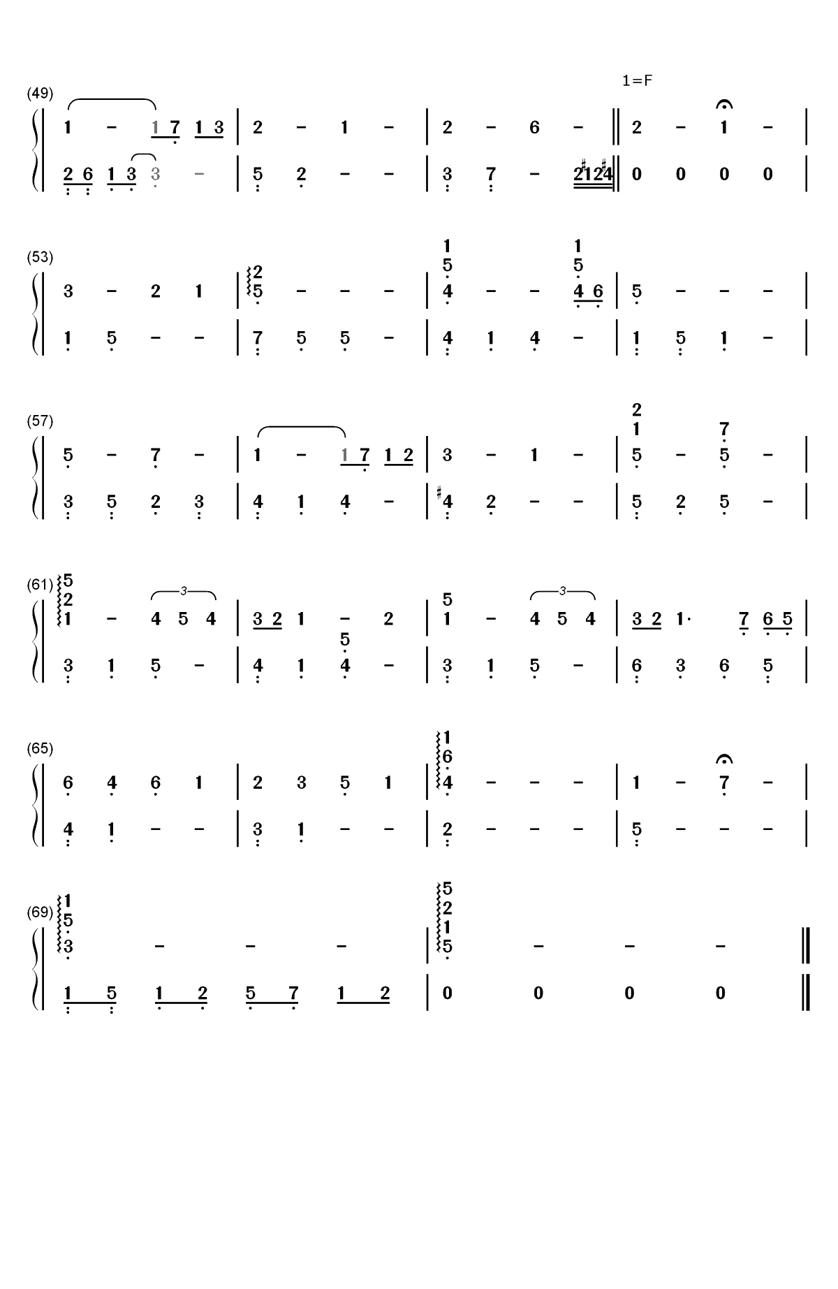 大切なひと-水月陵双手简谱预览3