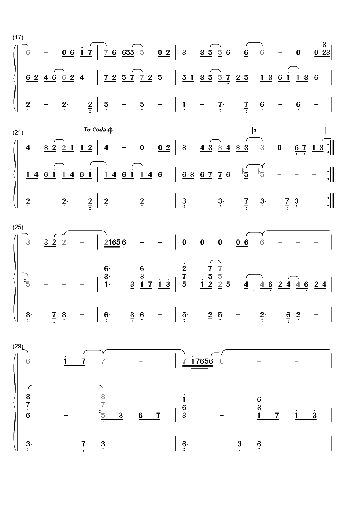 Mary Did You Know-Kathy Mattea双手简谱预览2