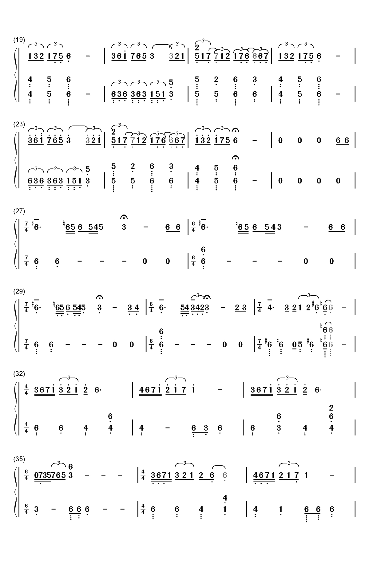 Atlantico-Roberto Cacciapaglia双手简谱预览2