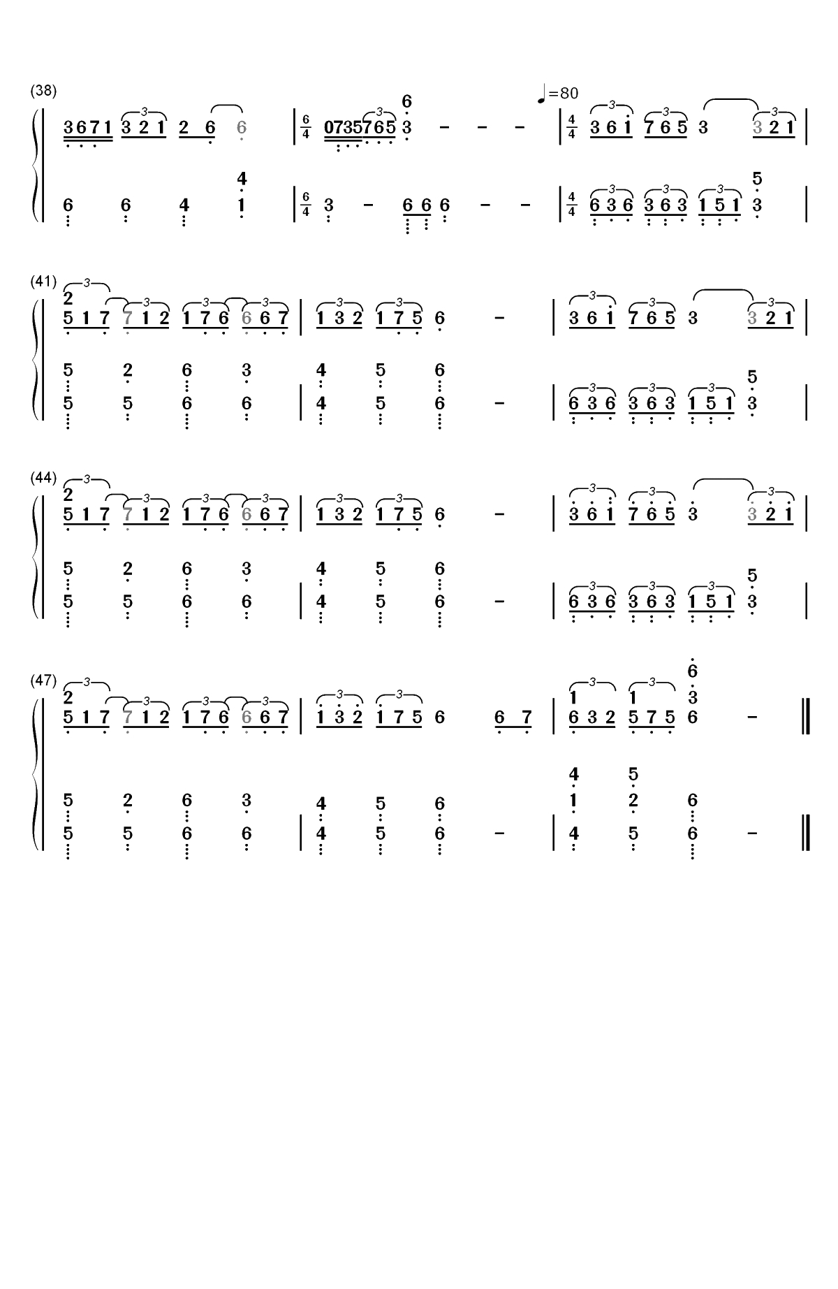 Atlantico-Roberto Cacciapaglia双手简谱预览3