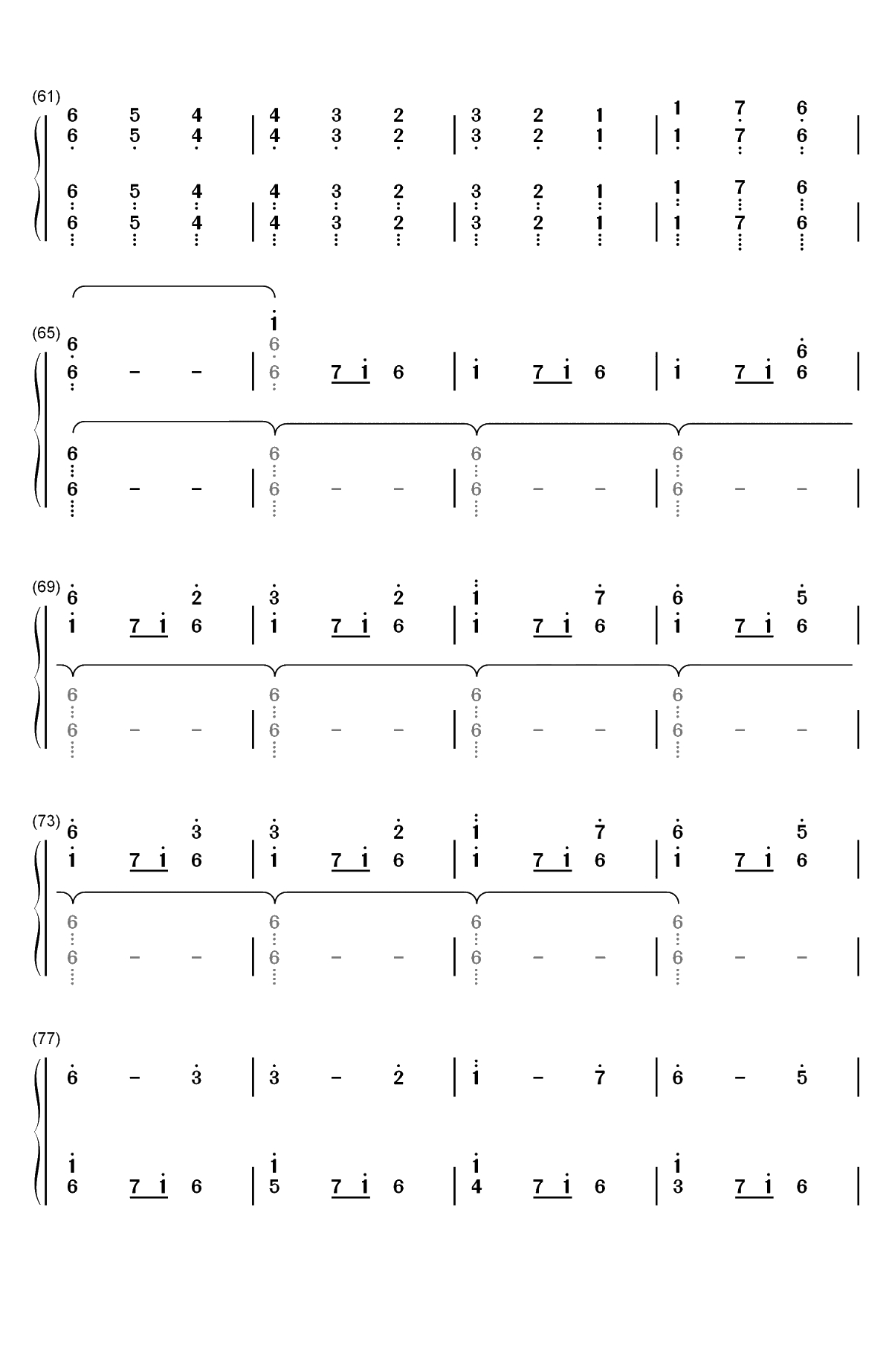 Christmas Eve Sarajevo 12 24双手简谱预览4