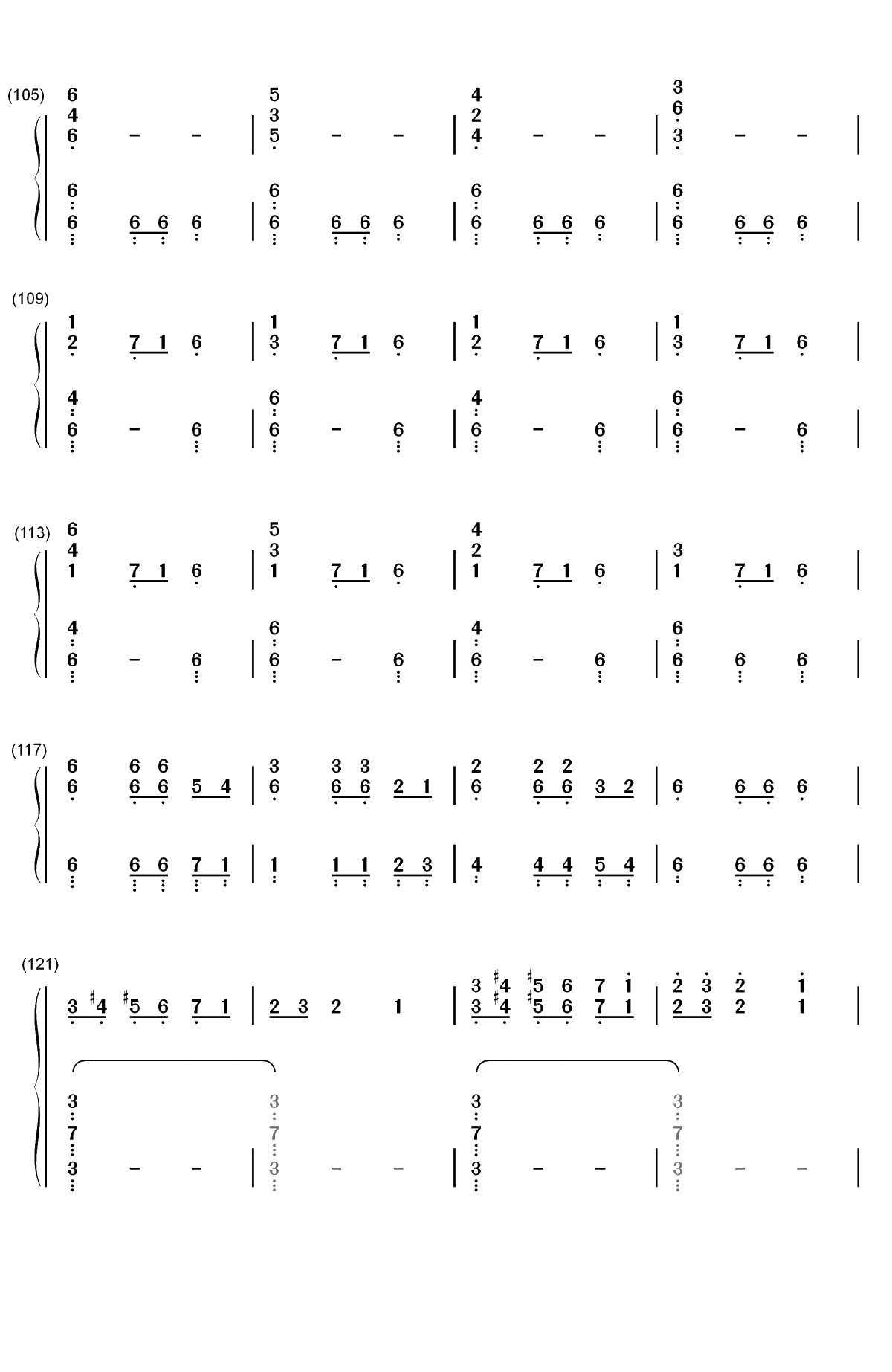 Christmas Eve Sarajevo 12 24双手简谱预览6