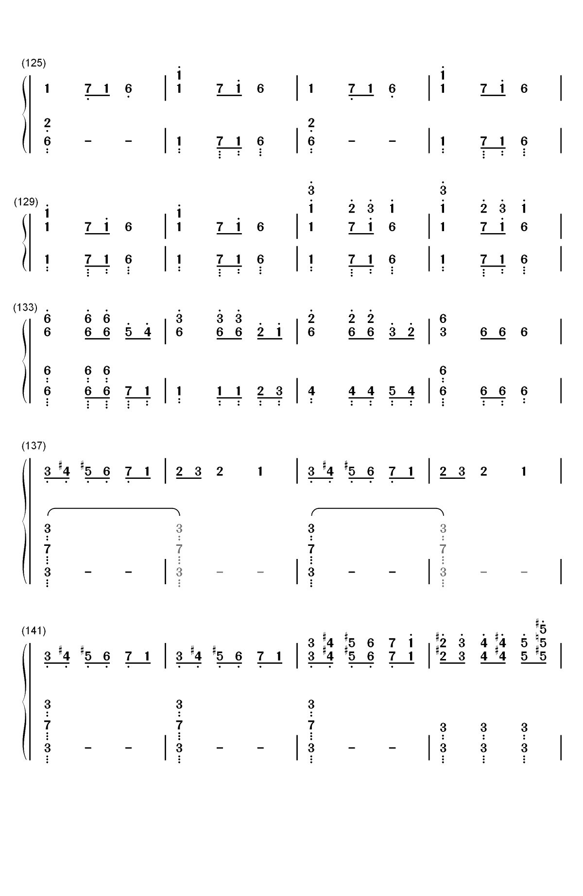 Christmas Eve Sarajevo 12 24双手简谱预览7