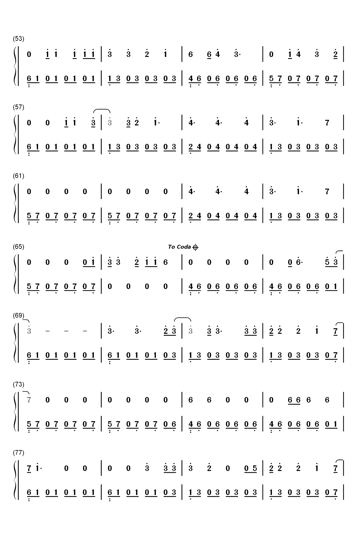 Waves-Dean Lewis双手简谱预览3