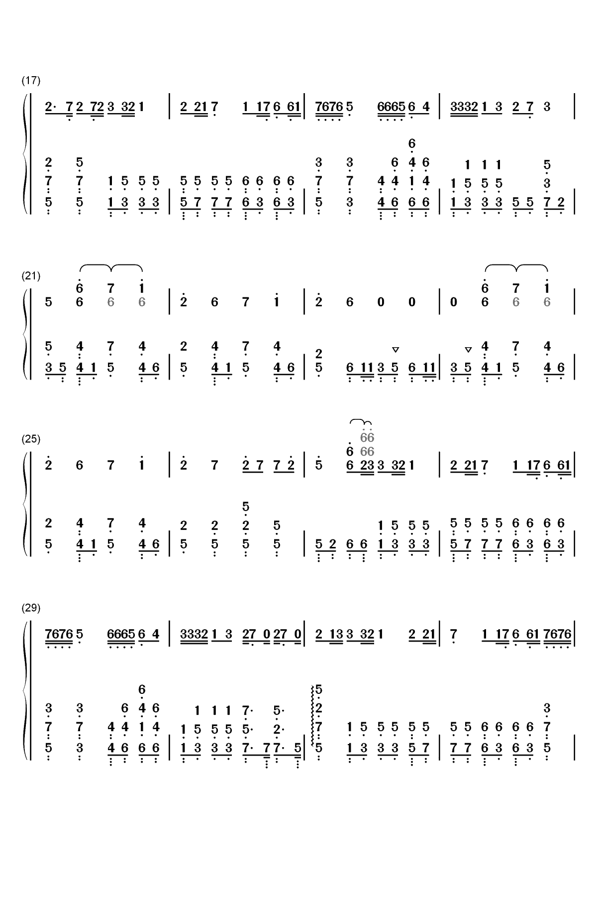 Trouble is a friend-困难是朋友双手简谱预览2