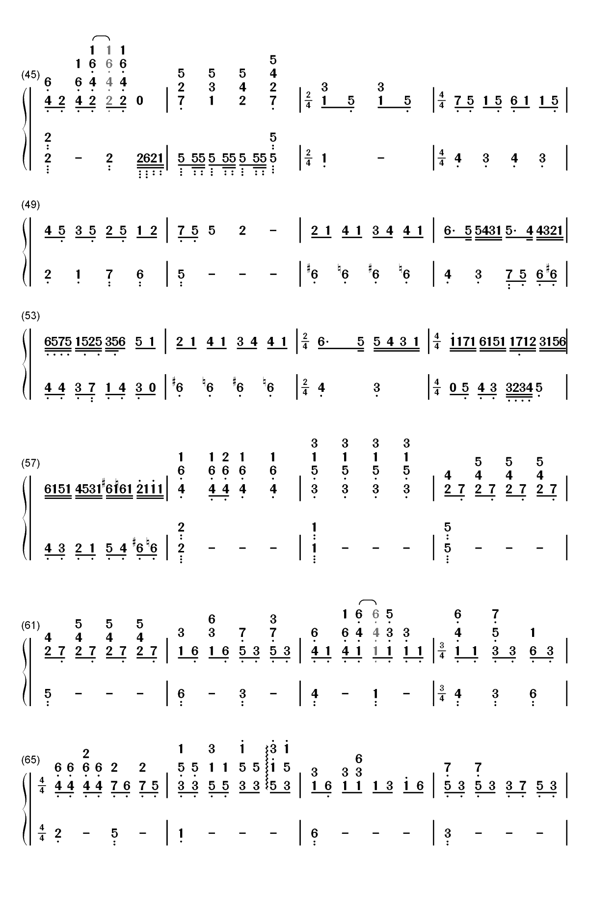 Love of My Life-Queen双手简谱预览3