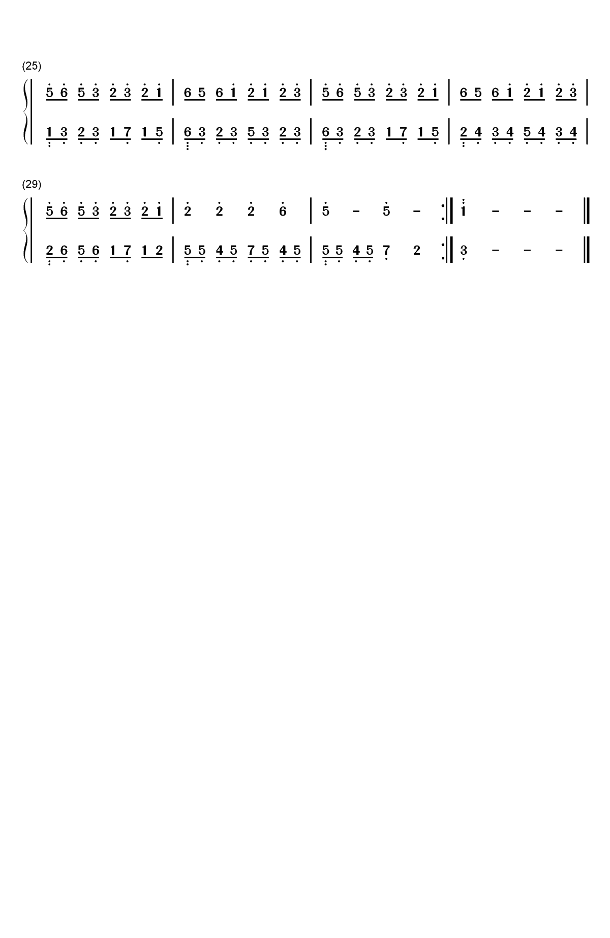 千年灵蛇白素贞-新白娘子传奇插曲双手简谱预览2