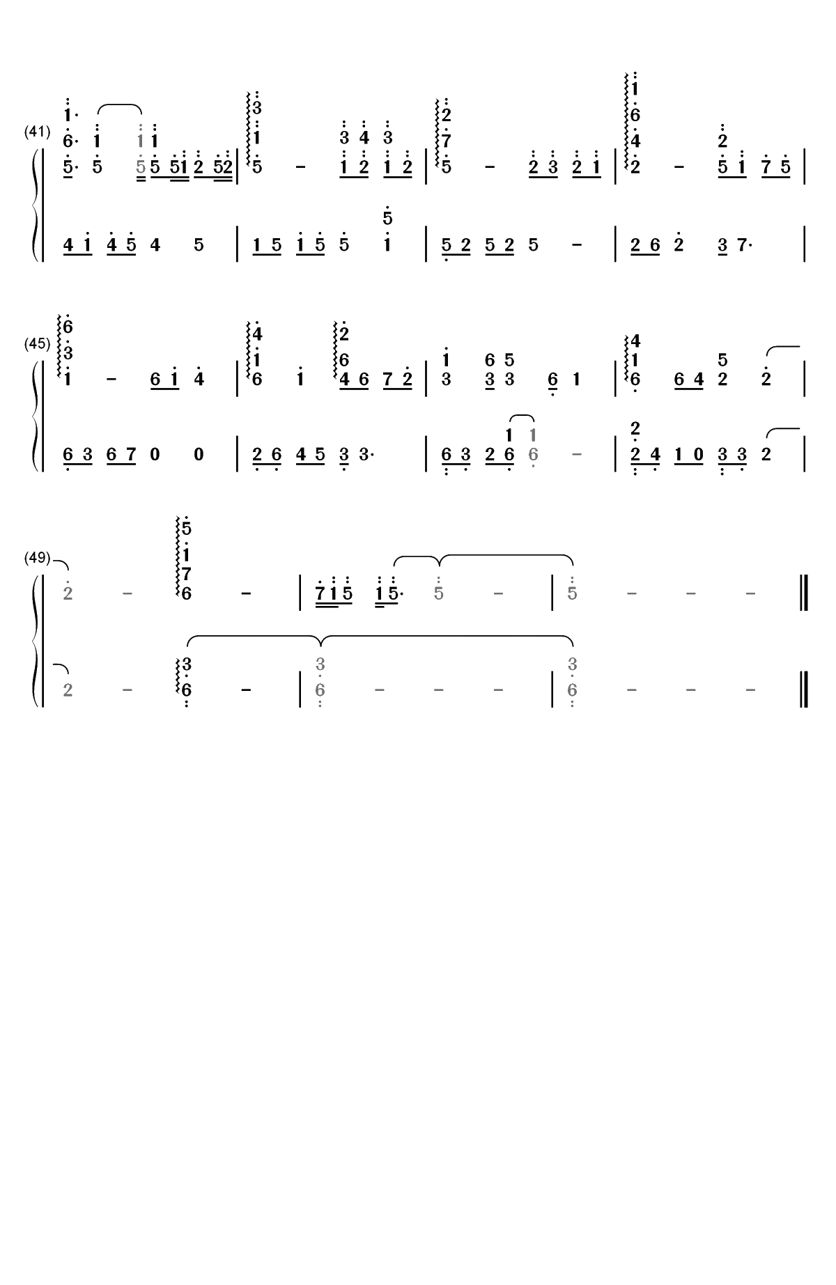 涙のテーマ-机动战士高达SEED插曲双手简谱预览3