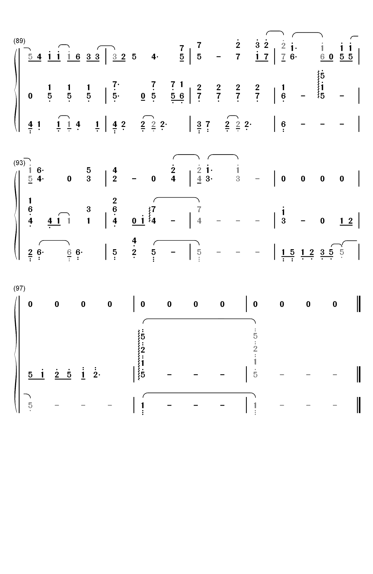 手心的蔷薇-初听让人感觉到爱情的甜蜜和温馨双手简谱预览7
