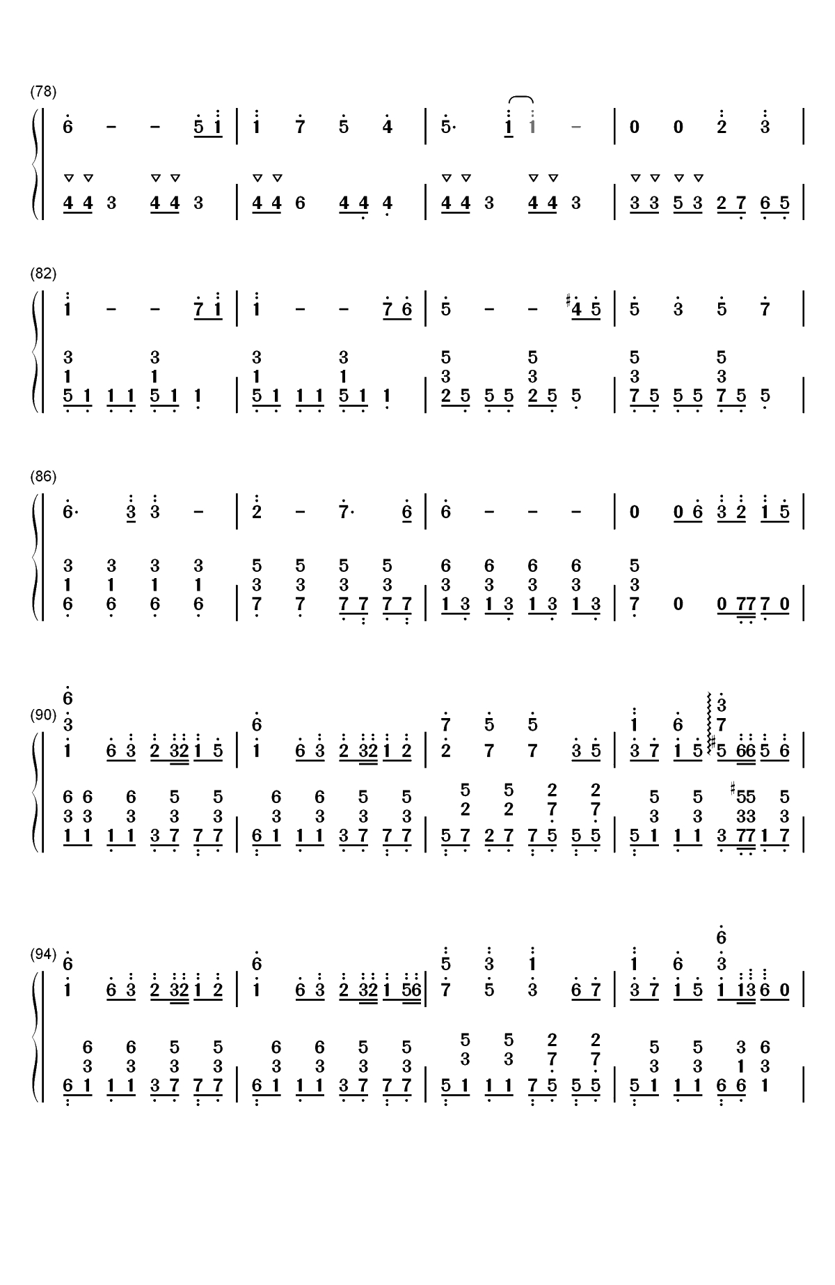 忍者棒棒-にんじゃりばんばん双手简谱预览6