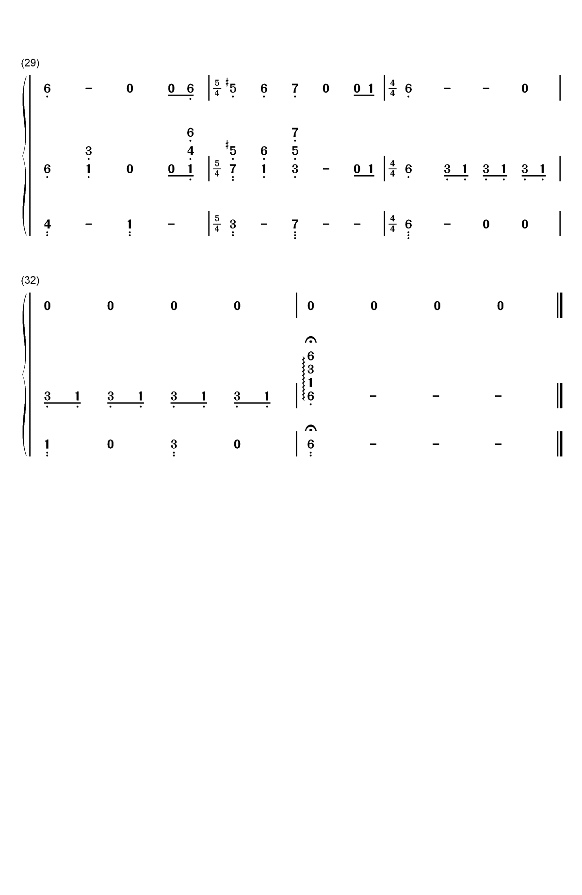 Sally's Song-圣诞夜惊魂OST双手简谱预览3
