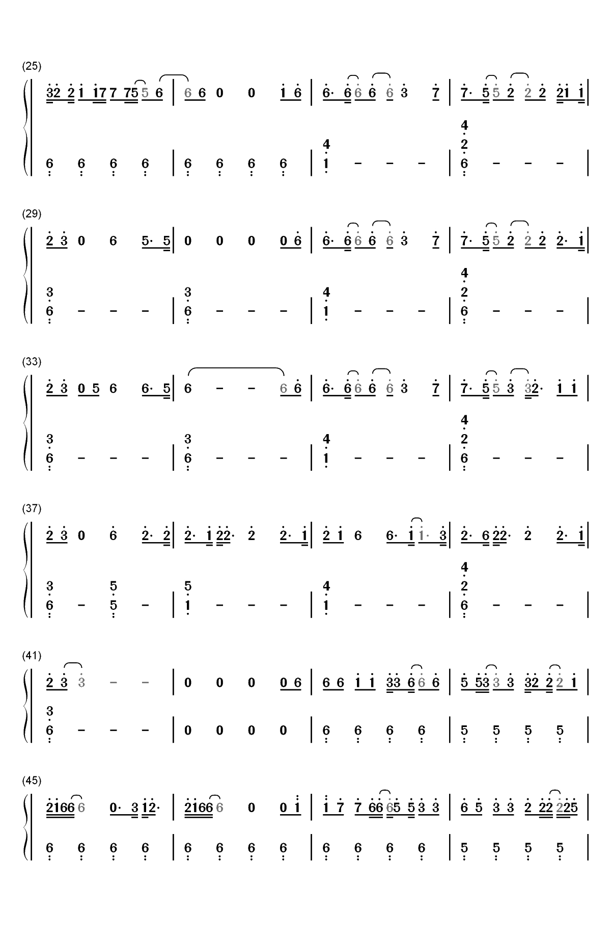 Nothing Breaks Like a Heart-Mark Ronson ft Miley Cyrus双手简谱预览2