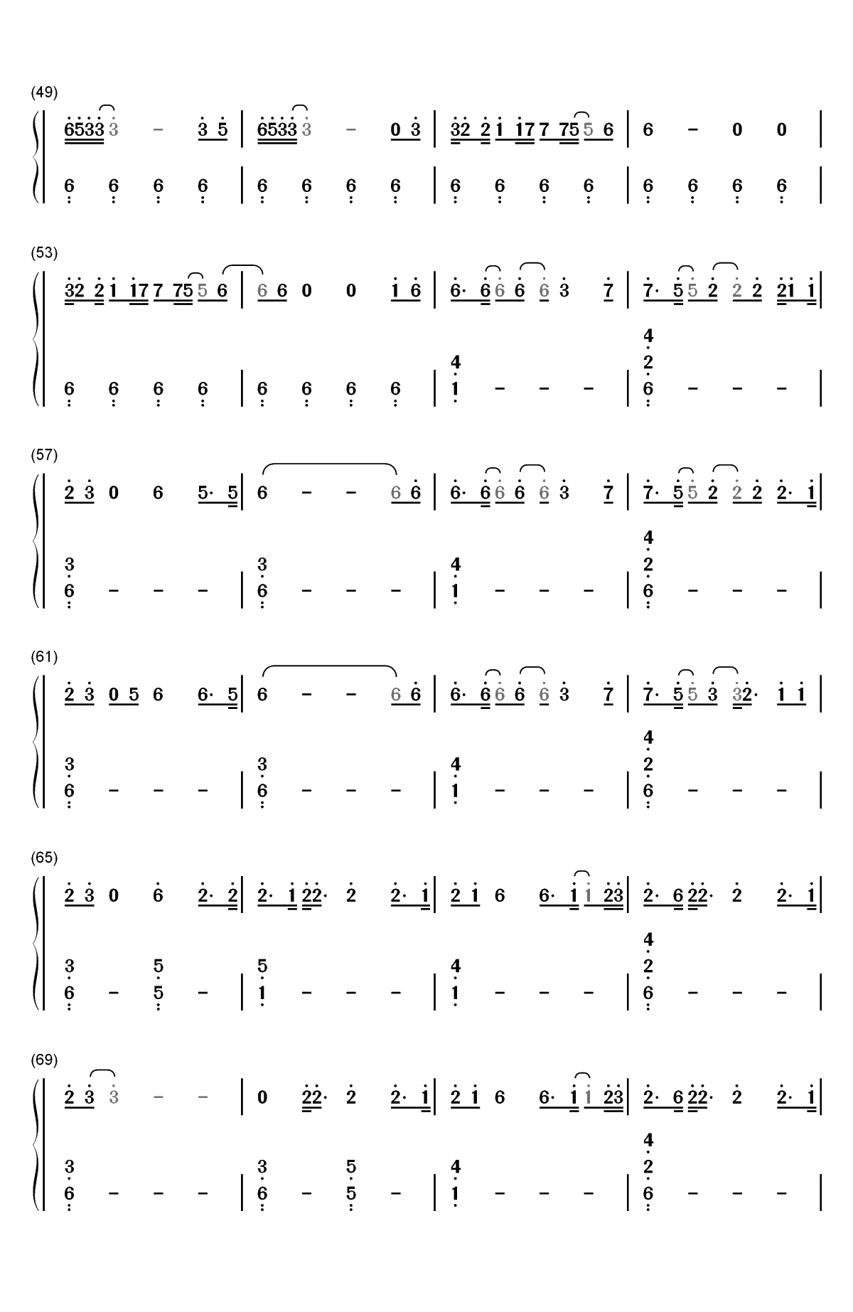 Nothing Breaks Like a Heart-Mark Ronson ft Miley Cyrus双手简谱预览3