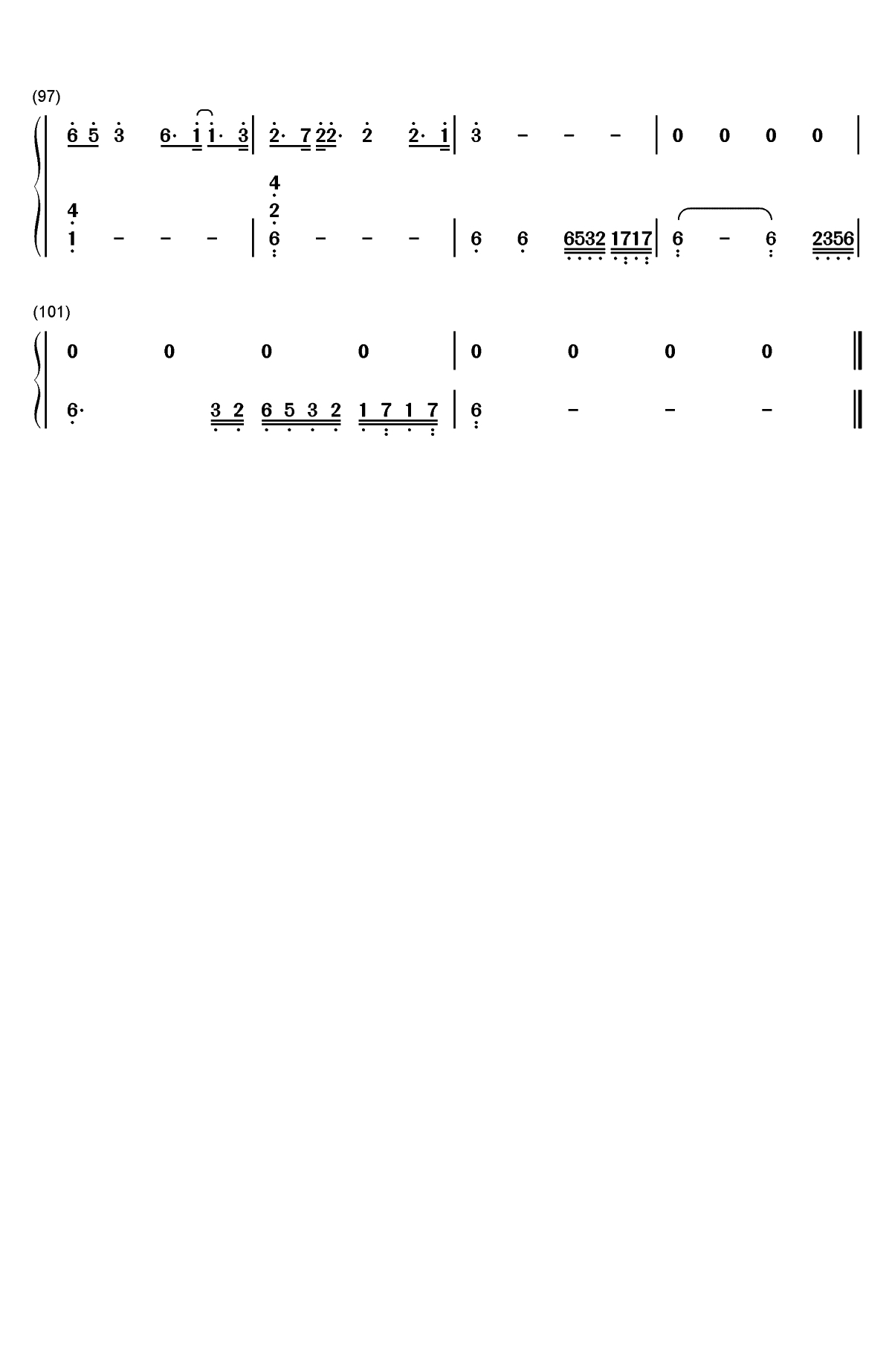 Nothing Breaks Like a Heart-Mark Ronson ft Miley Cyrus双手简谱预览5