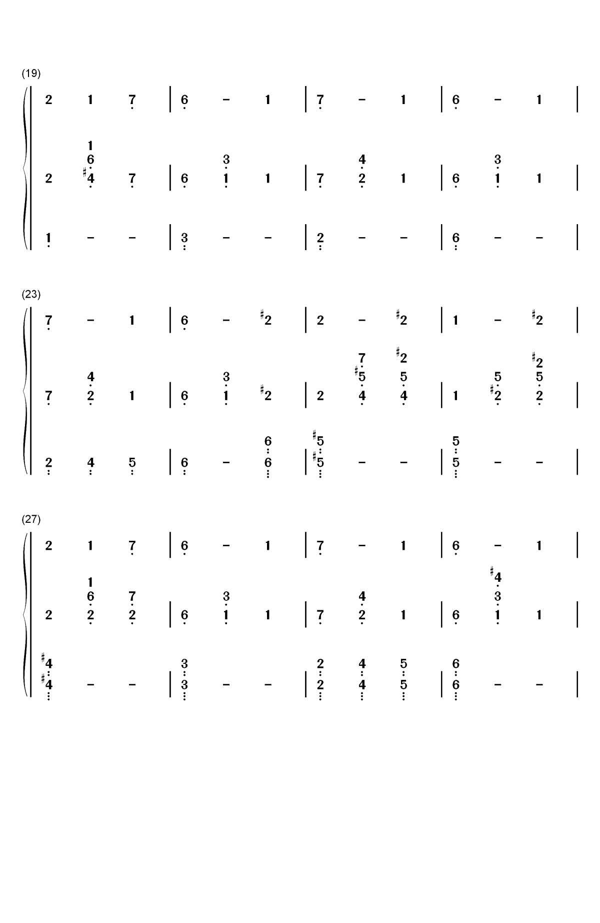 Jack's Lament-圣诞夜惊魂OST双手简谱预览3