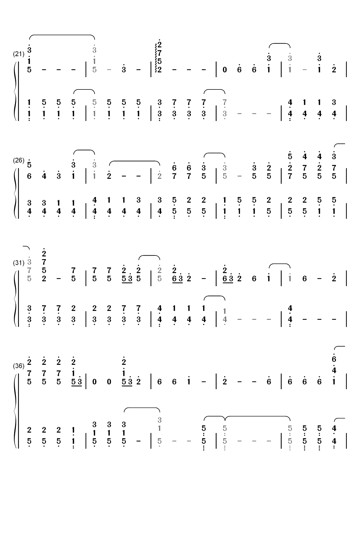 I Need Somebody-Day6双手简谱预览2