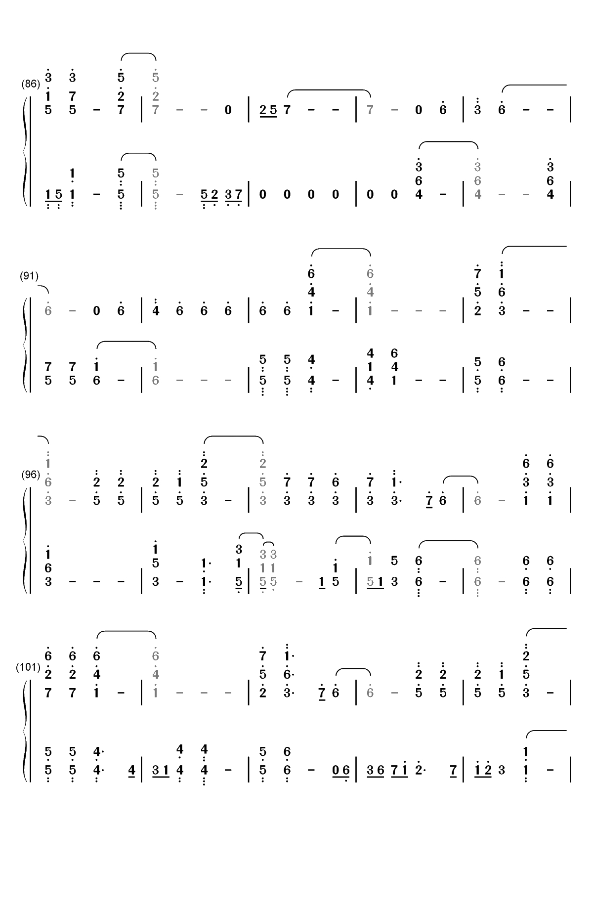 I Need Somebody-Day6双手简谱预览5