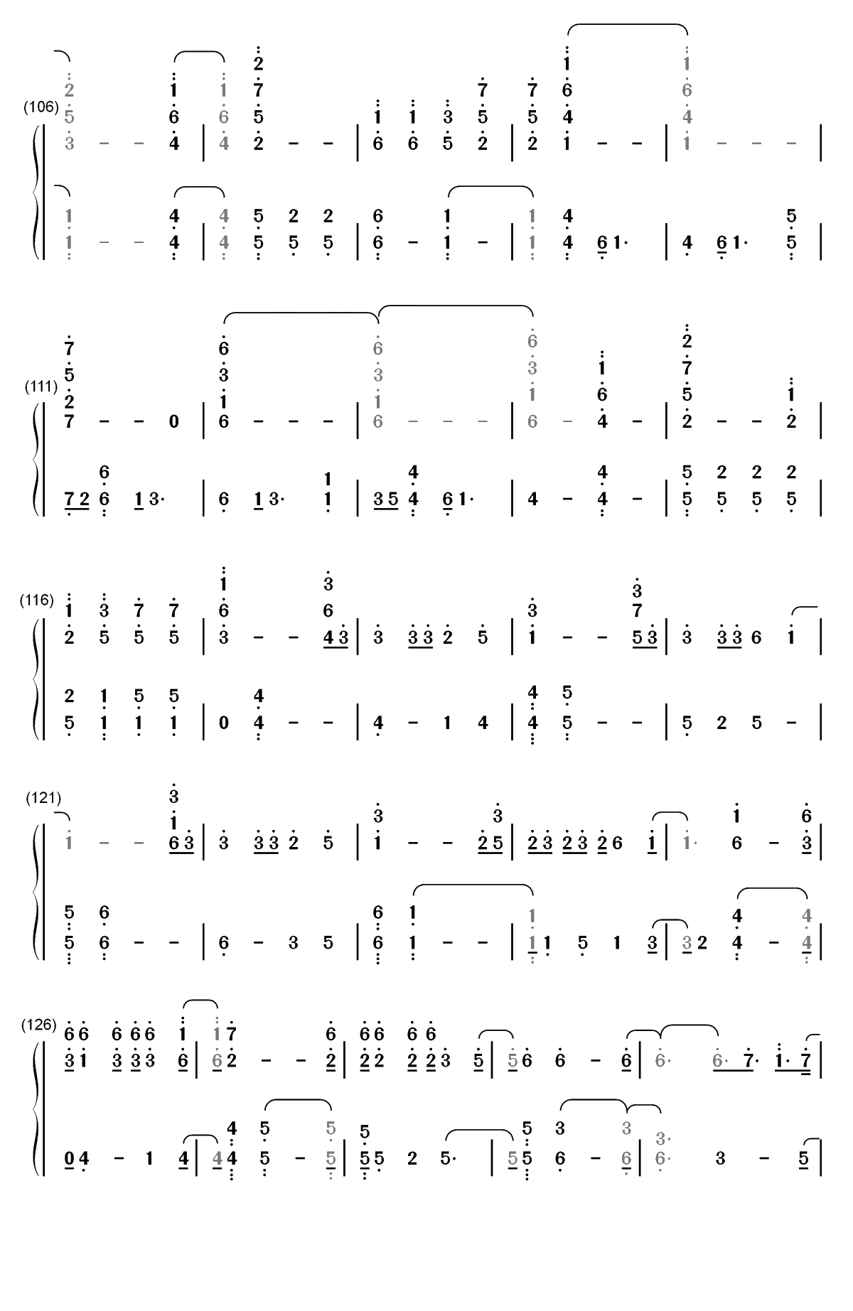 I Need Somebody-Day6双手简谱预览6