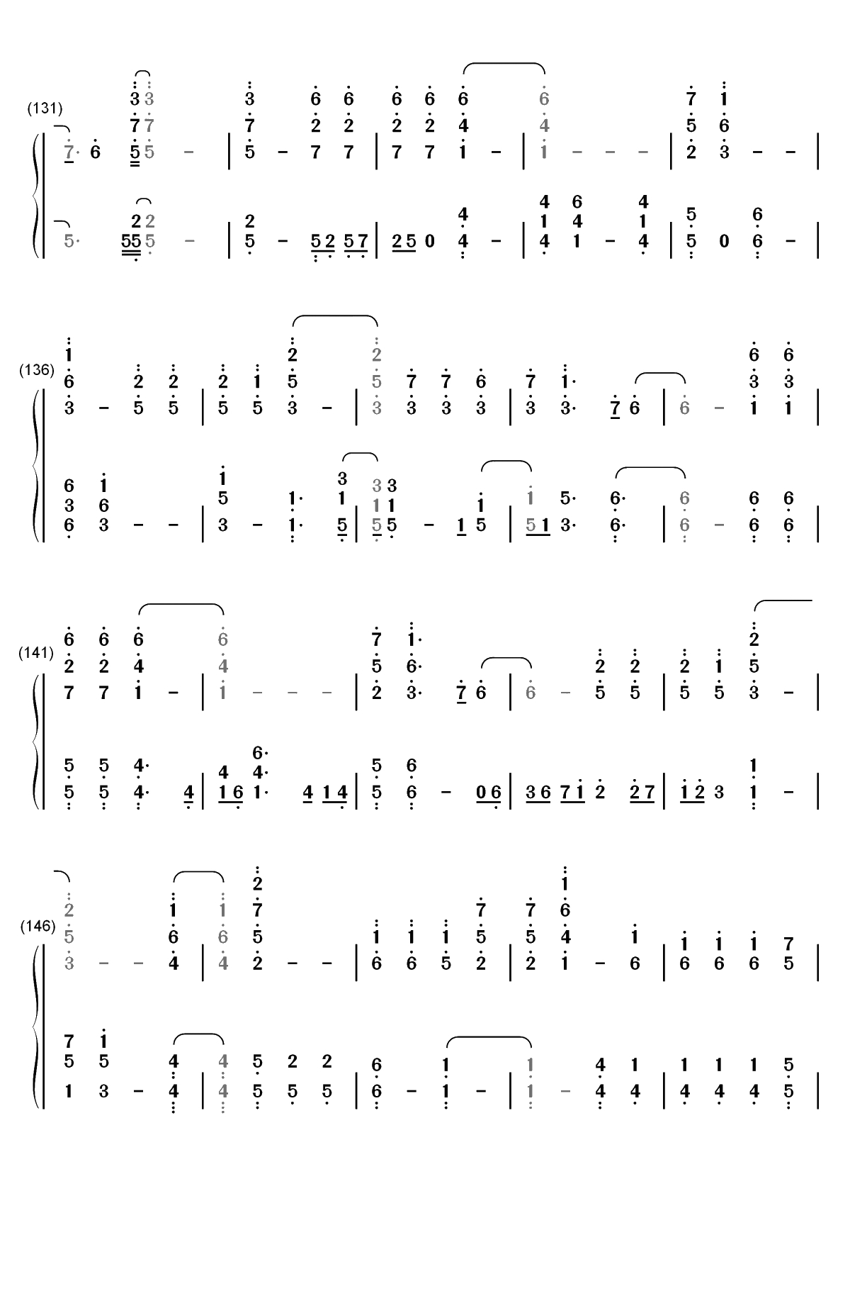 I Need Somebody-Day6双手简谱预览7
