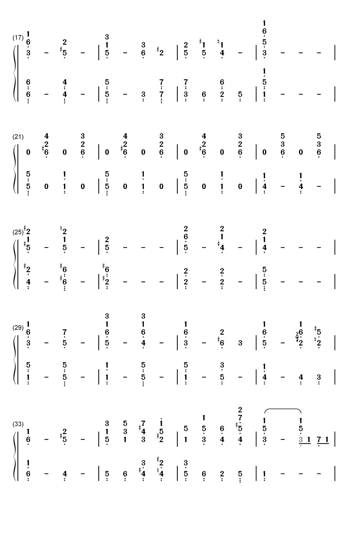 The Christmas Song-Chestnuts Roasting on an Open Fire双手简谱预览2