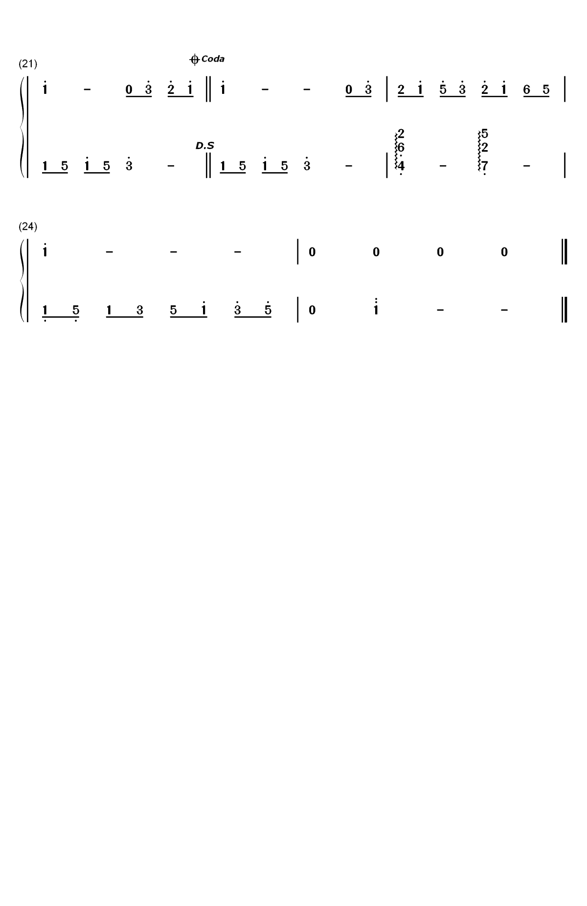 东西-收到需要赶快回复的信息-抖音神曲双手简谱预览2