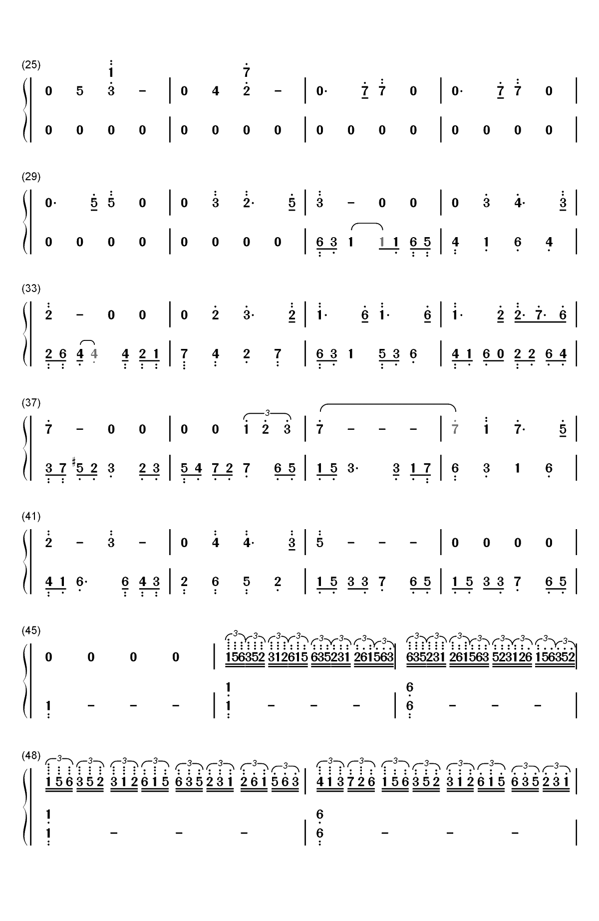 Somewhere In Time-似曾相识-时光倒流七十年双手简谱预览2