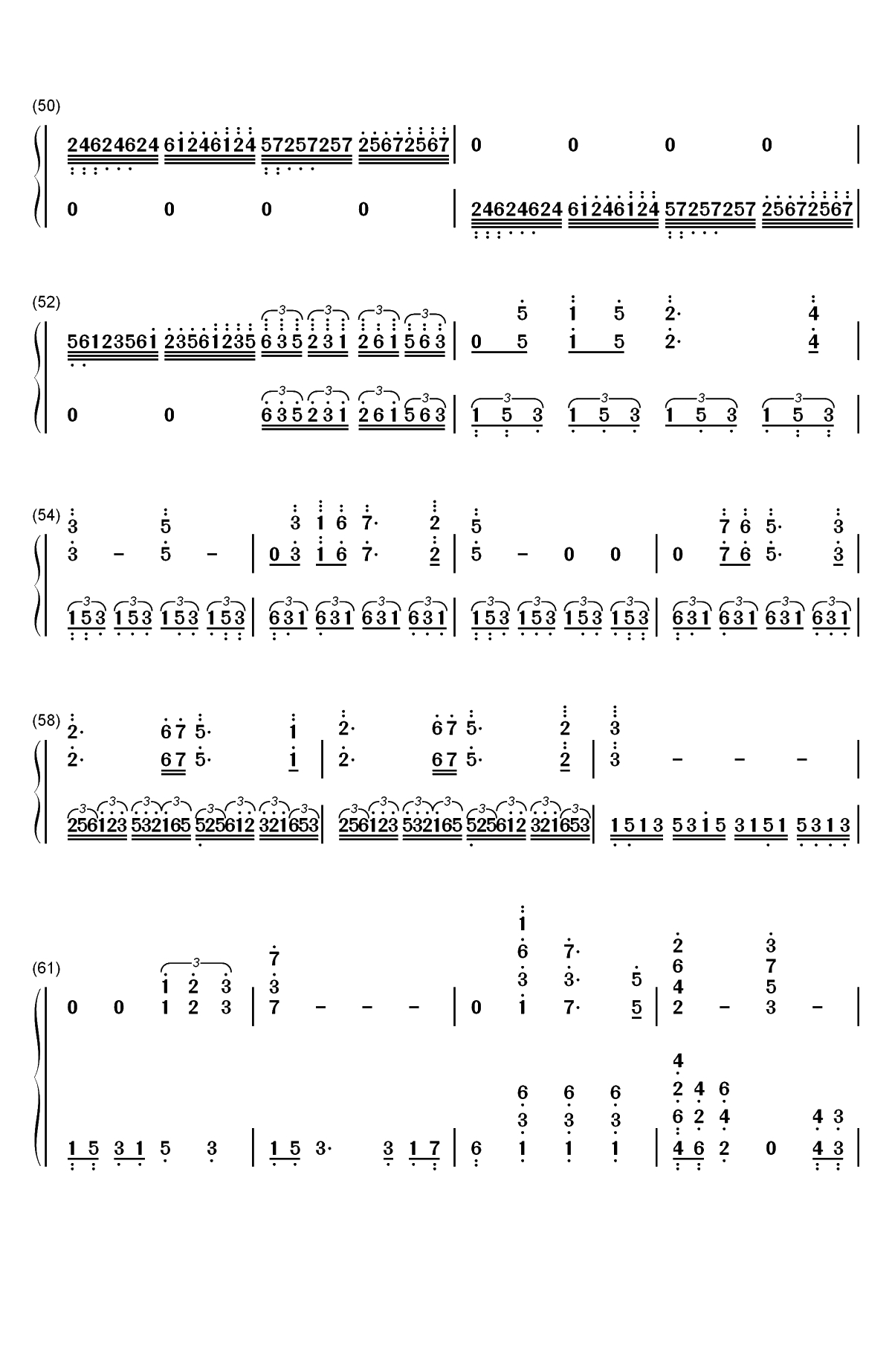 Somewhere In Time-似曾相识-时光倒流七十年双手简谱预览3