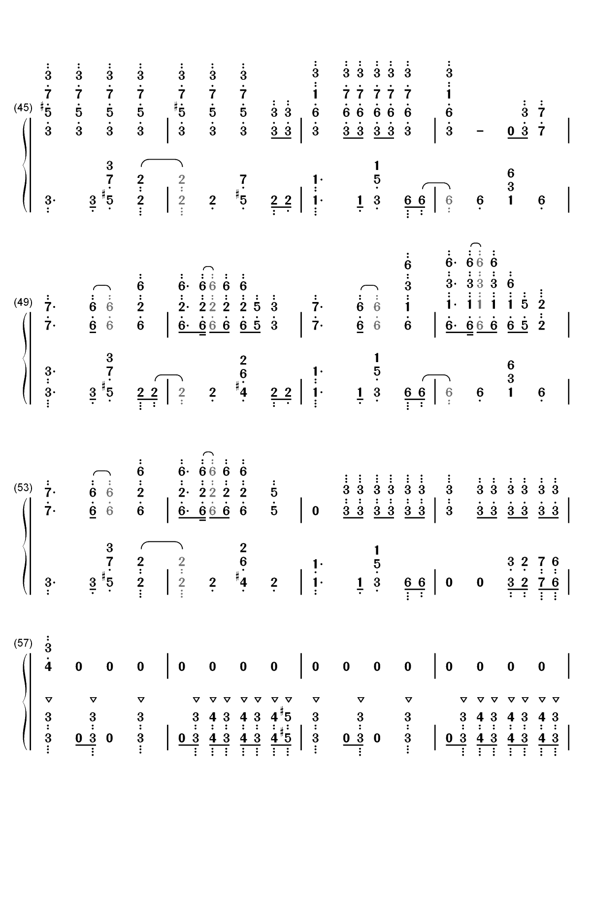 POP STARS-英雄联盟KDA全新单曲双手简谱预览3