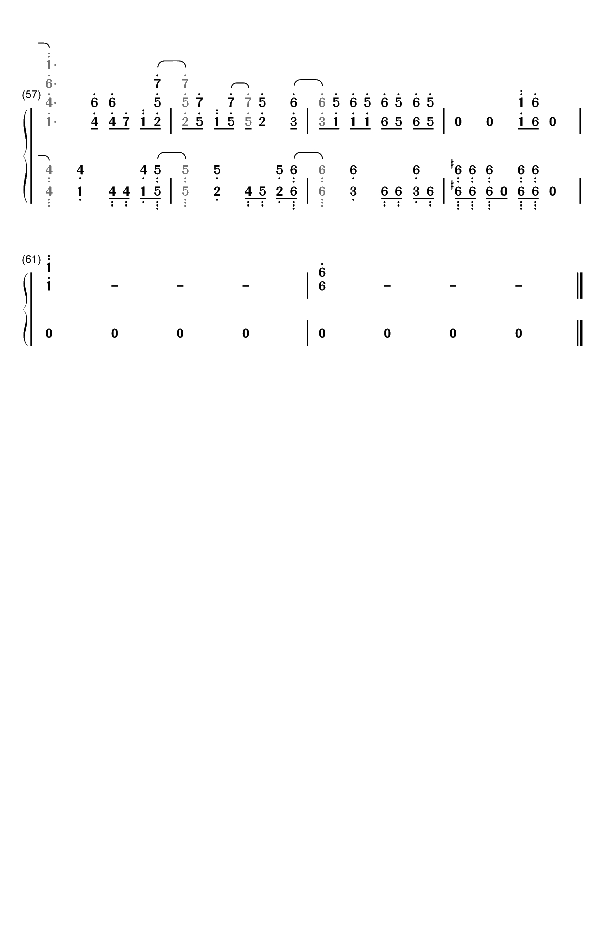 徒花ネクロマンシー-佐贺偶像是传奇OP双手简谱预览4