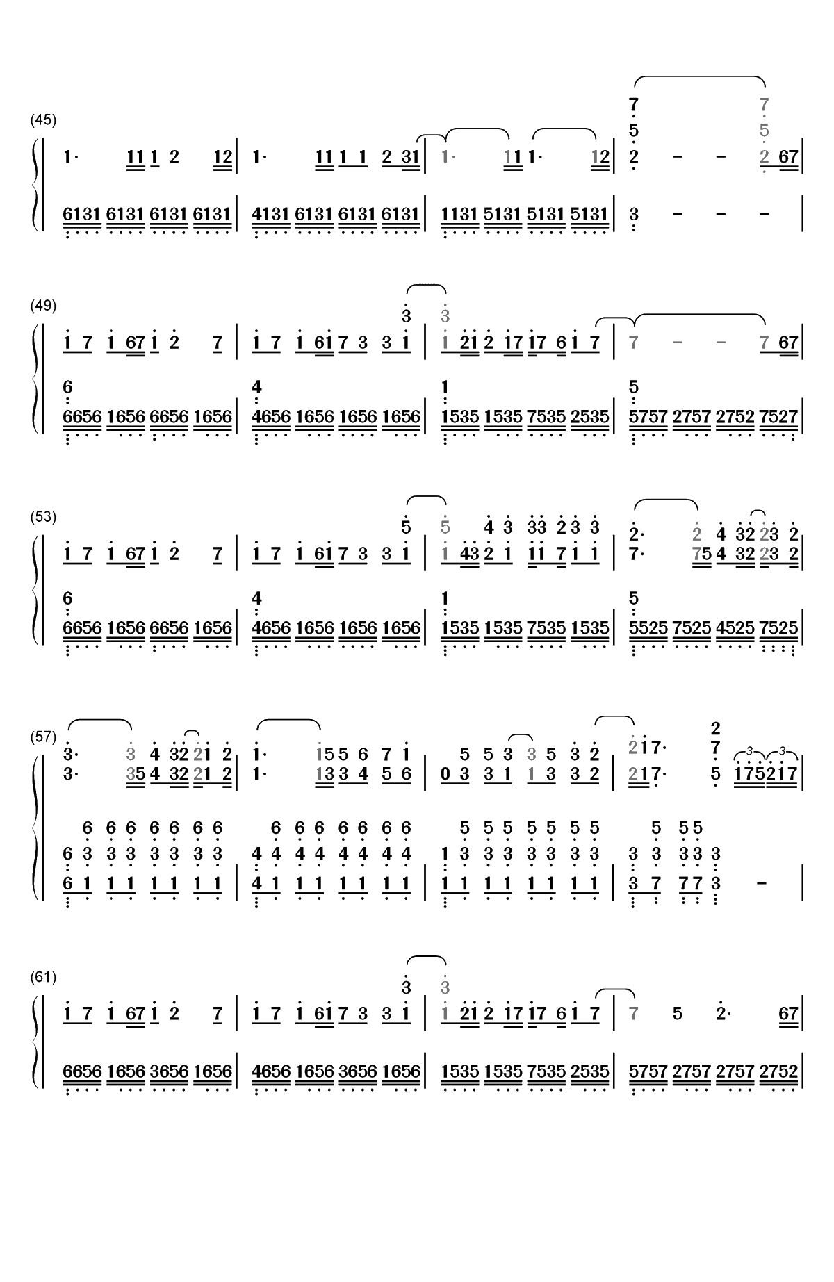 漂流-惊涛飓浪中国区推广曲-句句入心好听至极双手简谱预览3