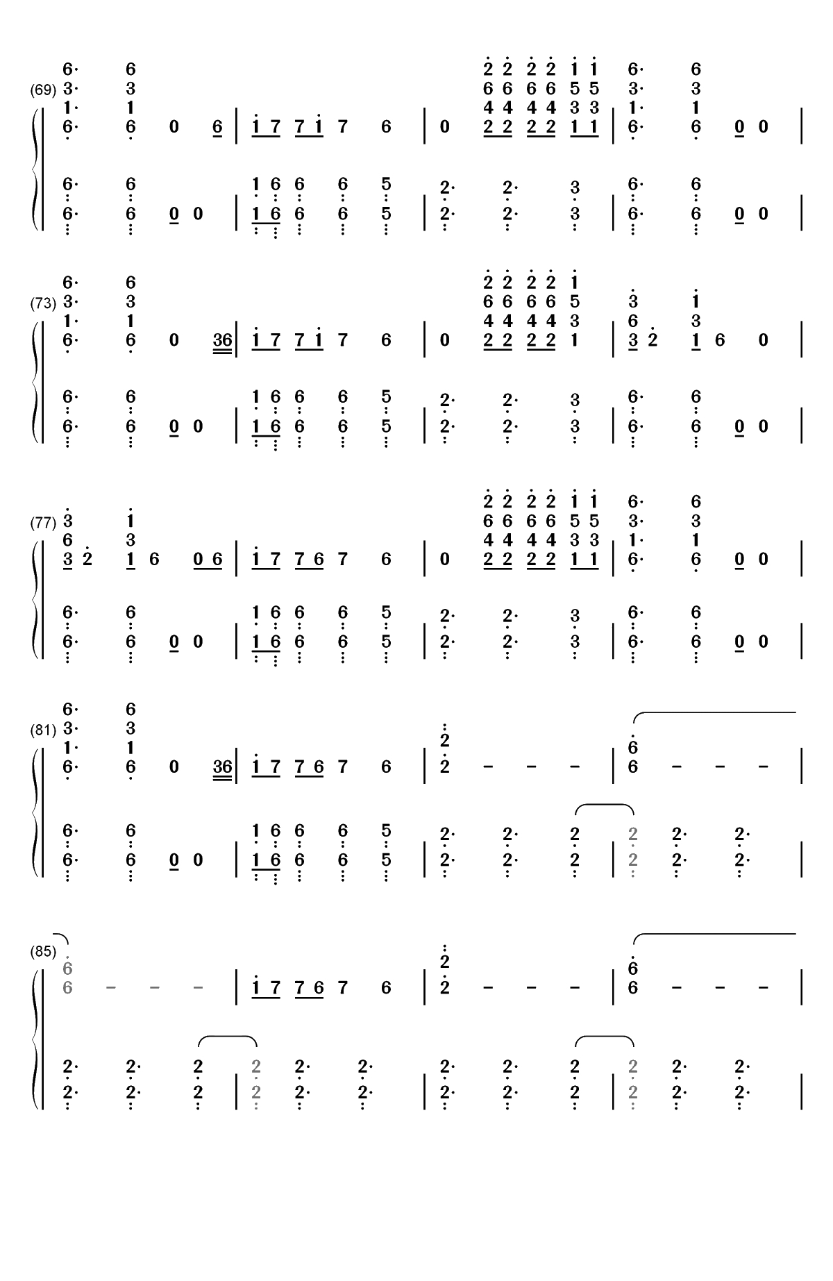 Lane Boy-Twenty One Pilots双手简谱预览4