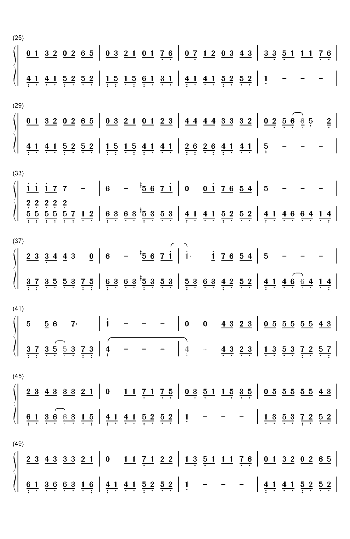 告别校园时-李克勤双手简谱预览2