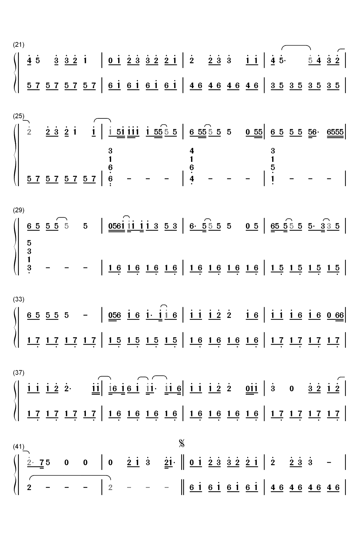 Be Alright-Dean Lewis双手简谱预览2