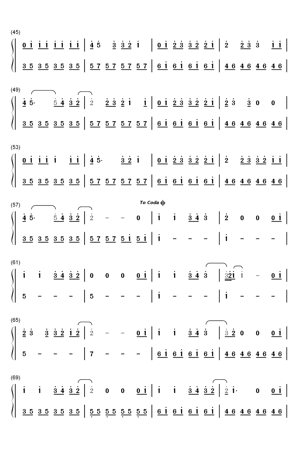 Be Alright-Dean Lewis双手简谱预览3