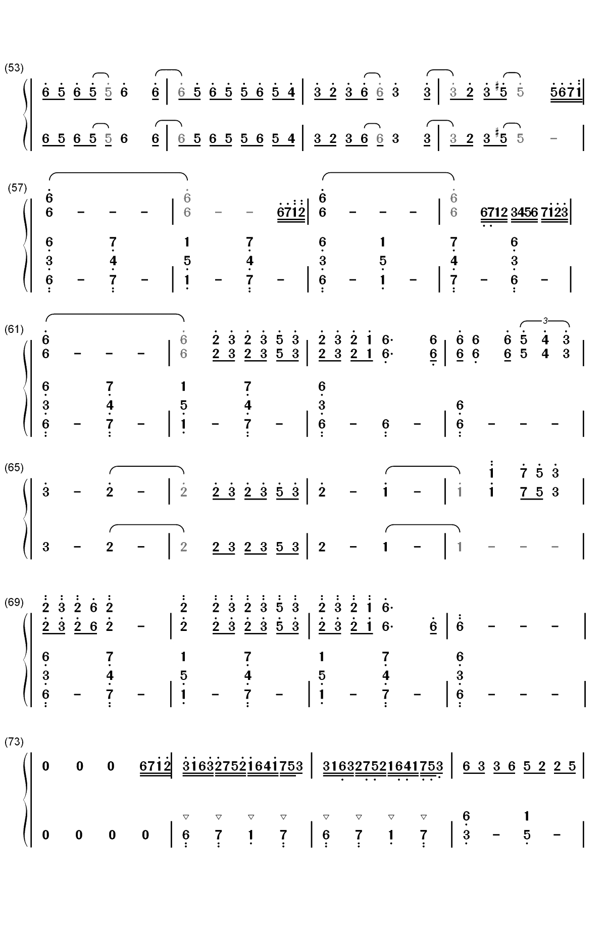 Merry Christmas Mr. Lawrence-FYI-圣诞歌曲双手简谱预览3
