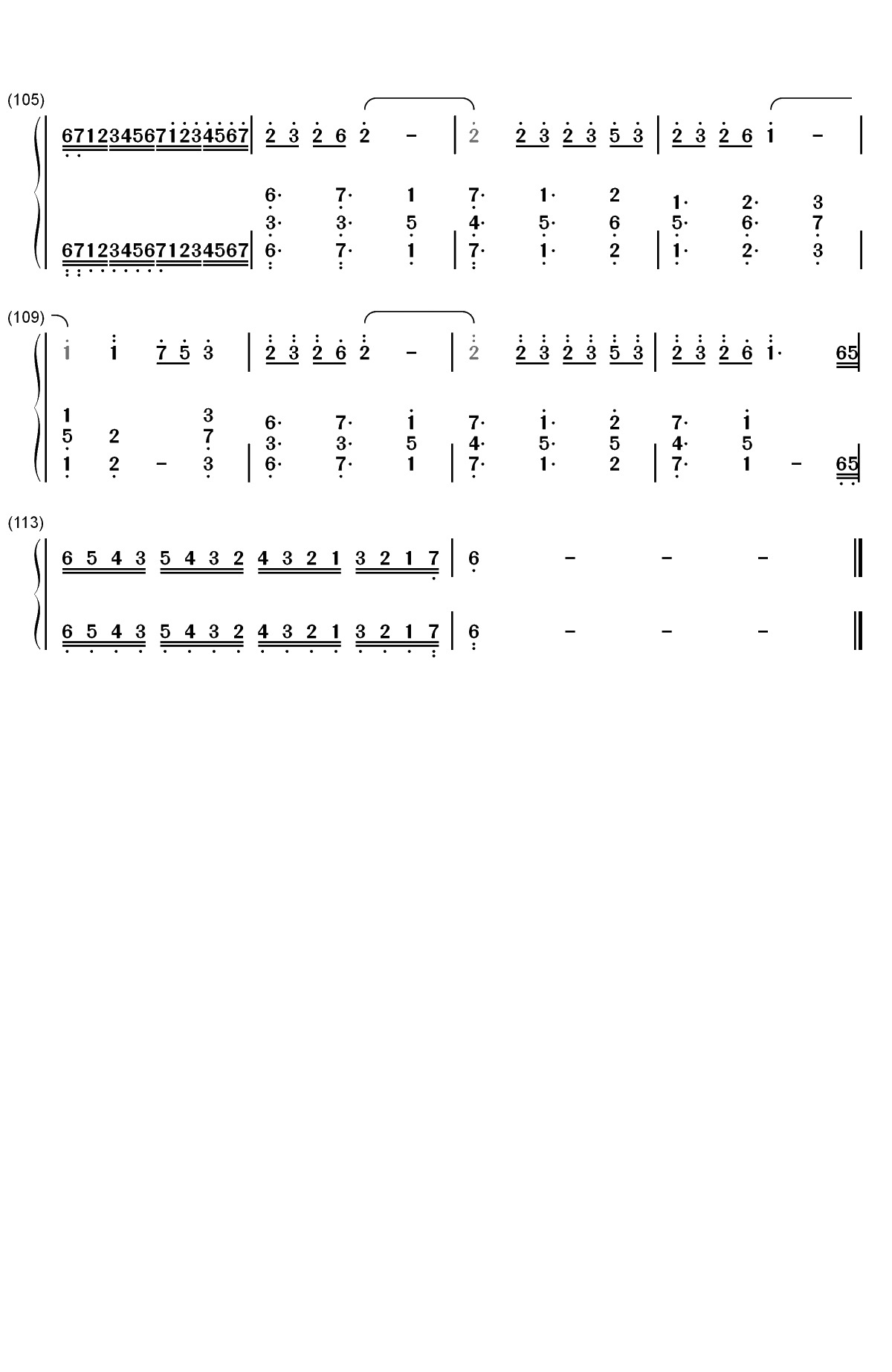 Merry Christmas Mr. Lawrence-FYI-圣诞歌曲双手简谱预览5