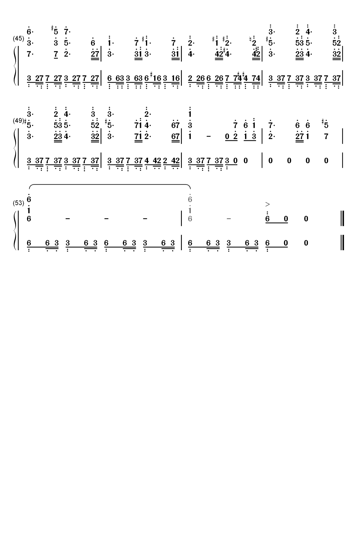 El Bimbo-Paul Mauriat双手简谱预览3