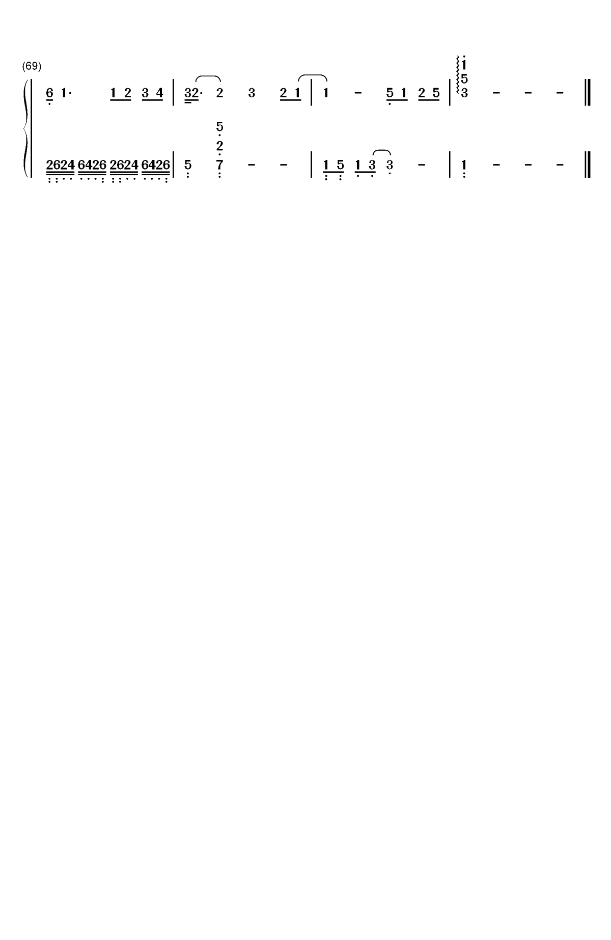 水星记-独奏谱双手简谱预览4