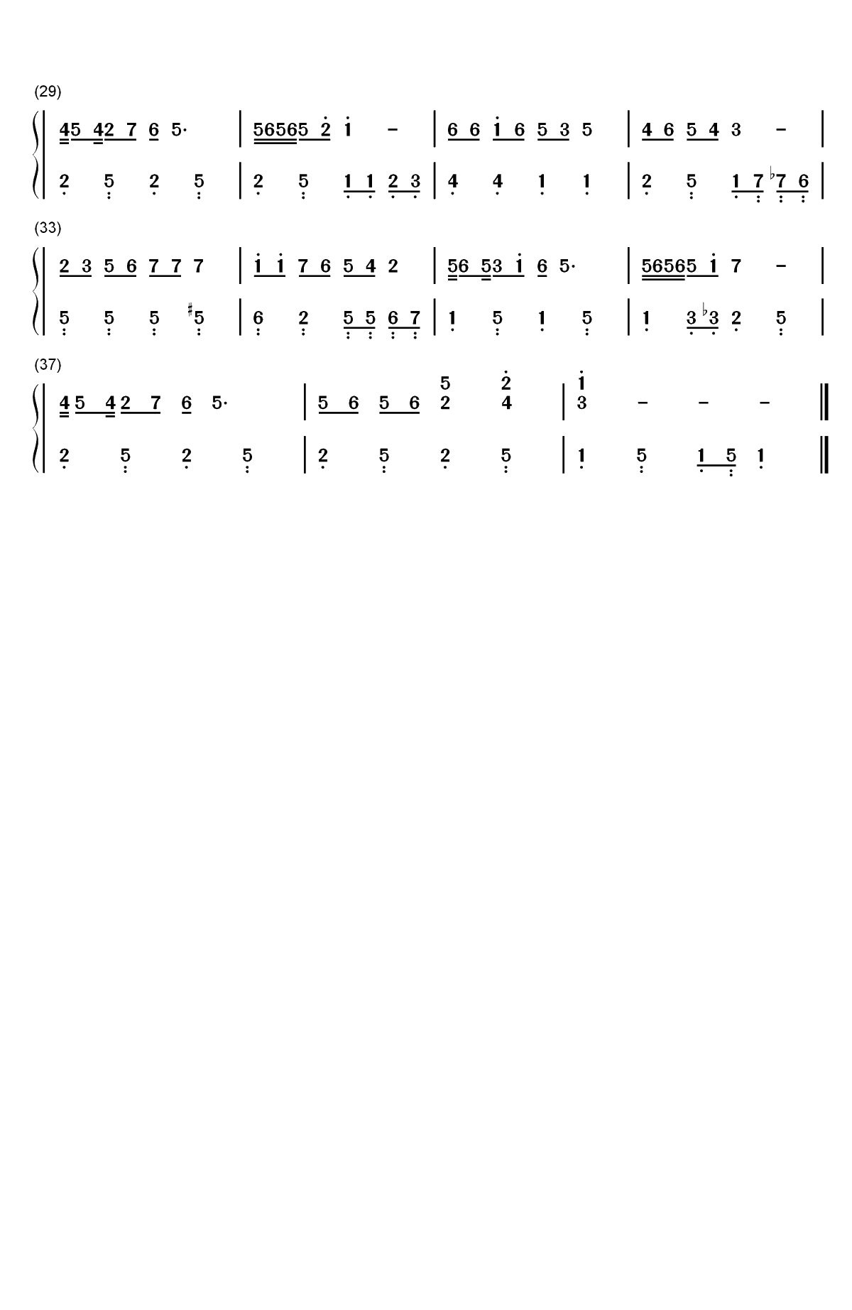 红鼻子驯鹿鲁道夫-经典圣诞歌曲双手简谱预览2
