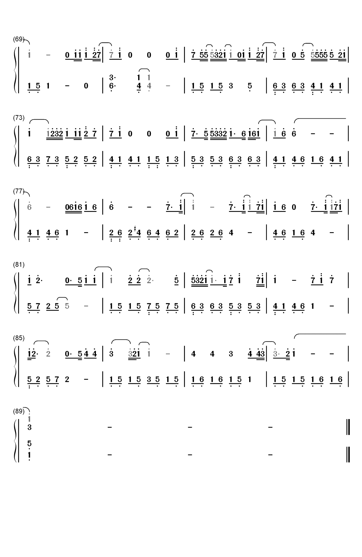 遗书-曾经看不开的不一定都要释怀双手简谱预览4