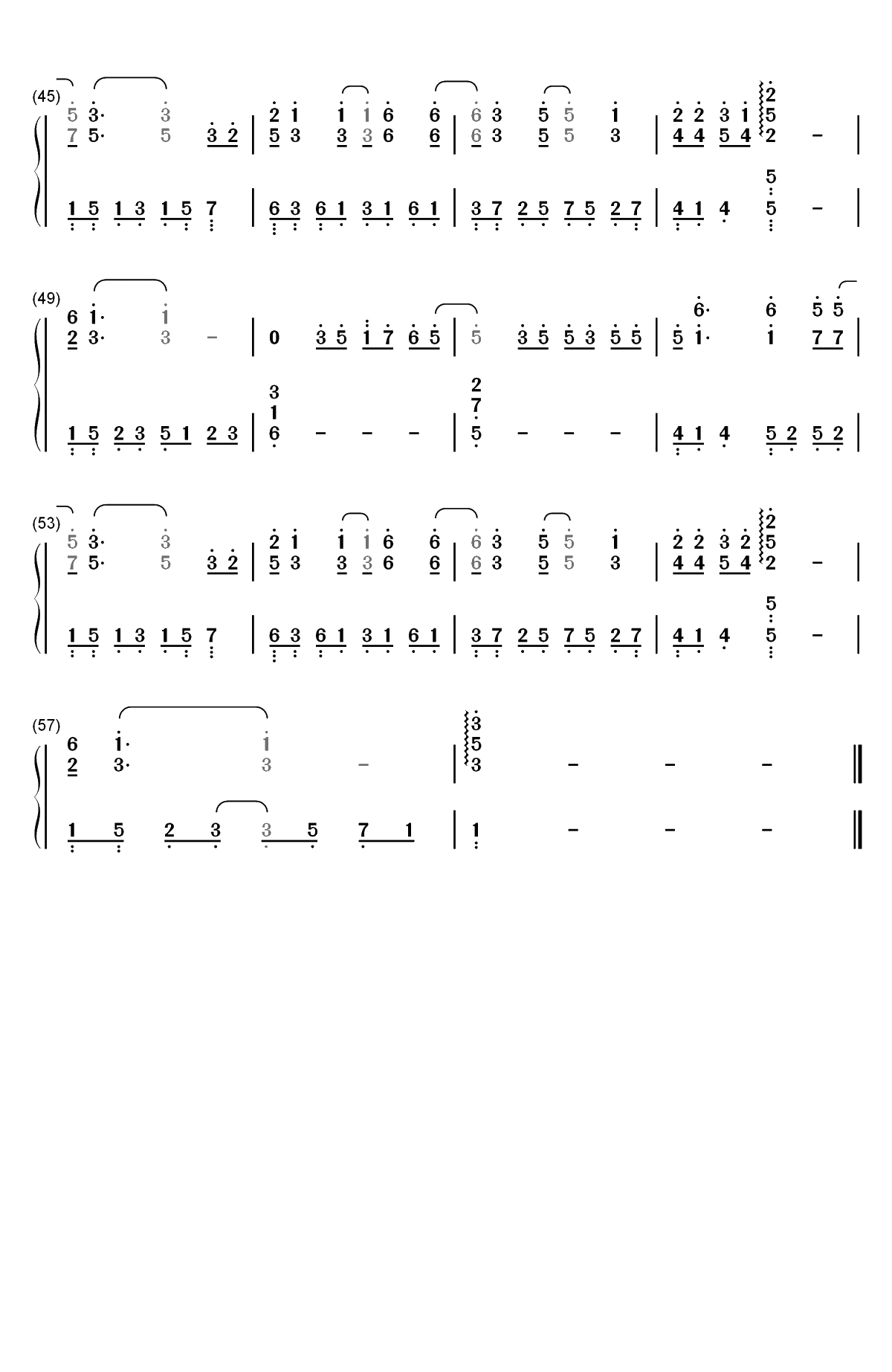 别再闹了-来电狂响暖冬主题曲双手简谱预览3