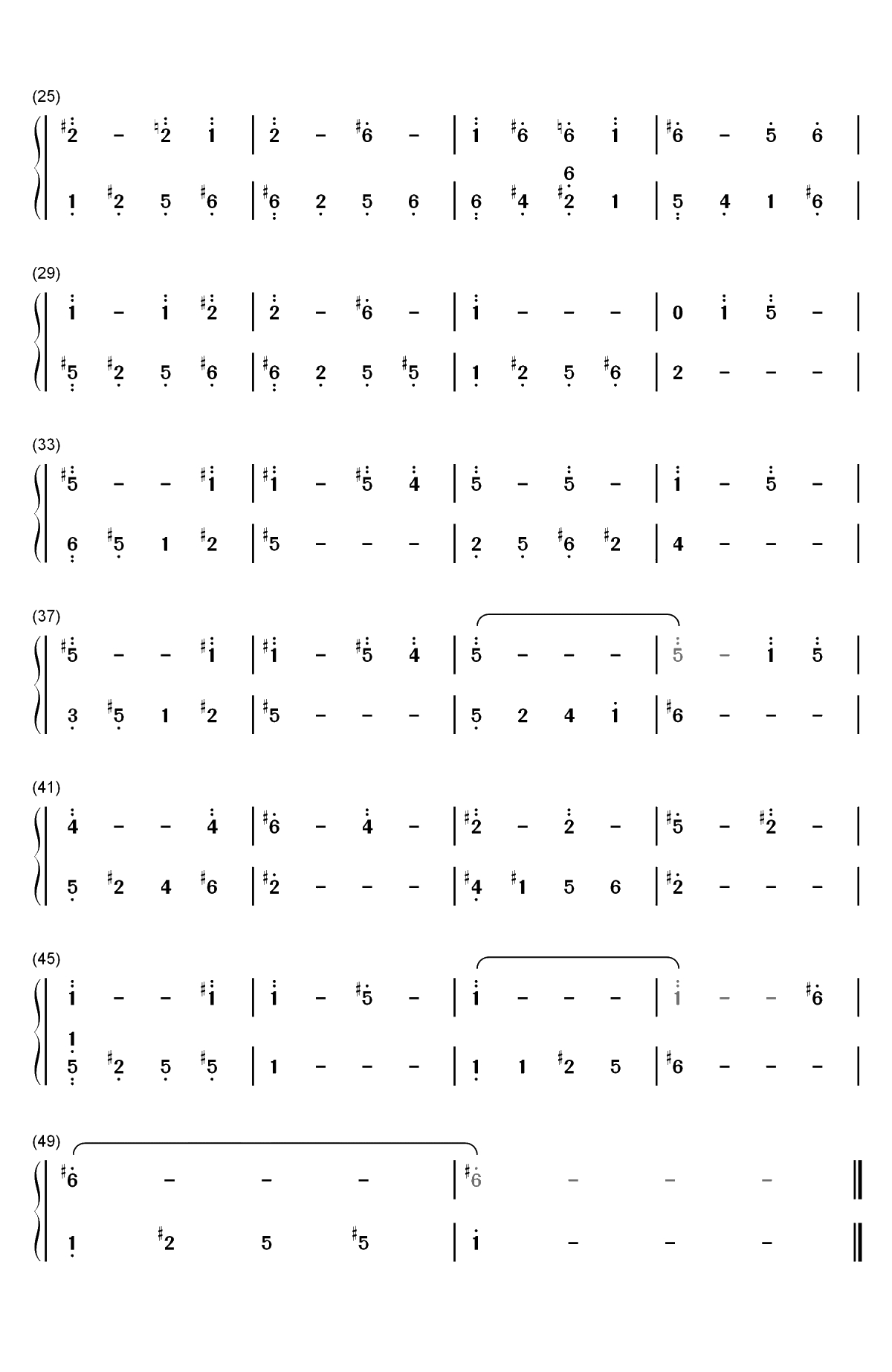 イノセント-美少女万华镜雾枝之歌双手简谱预览2