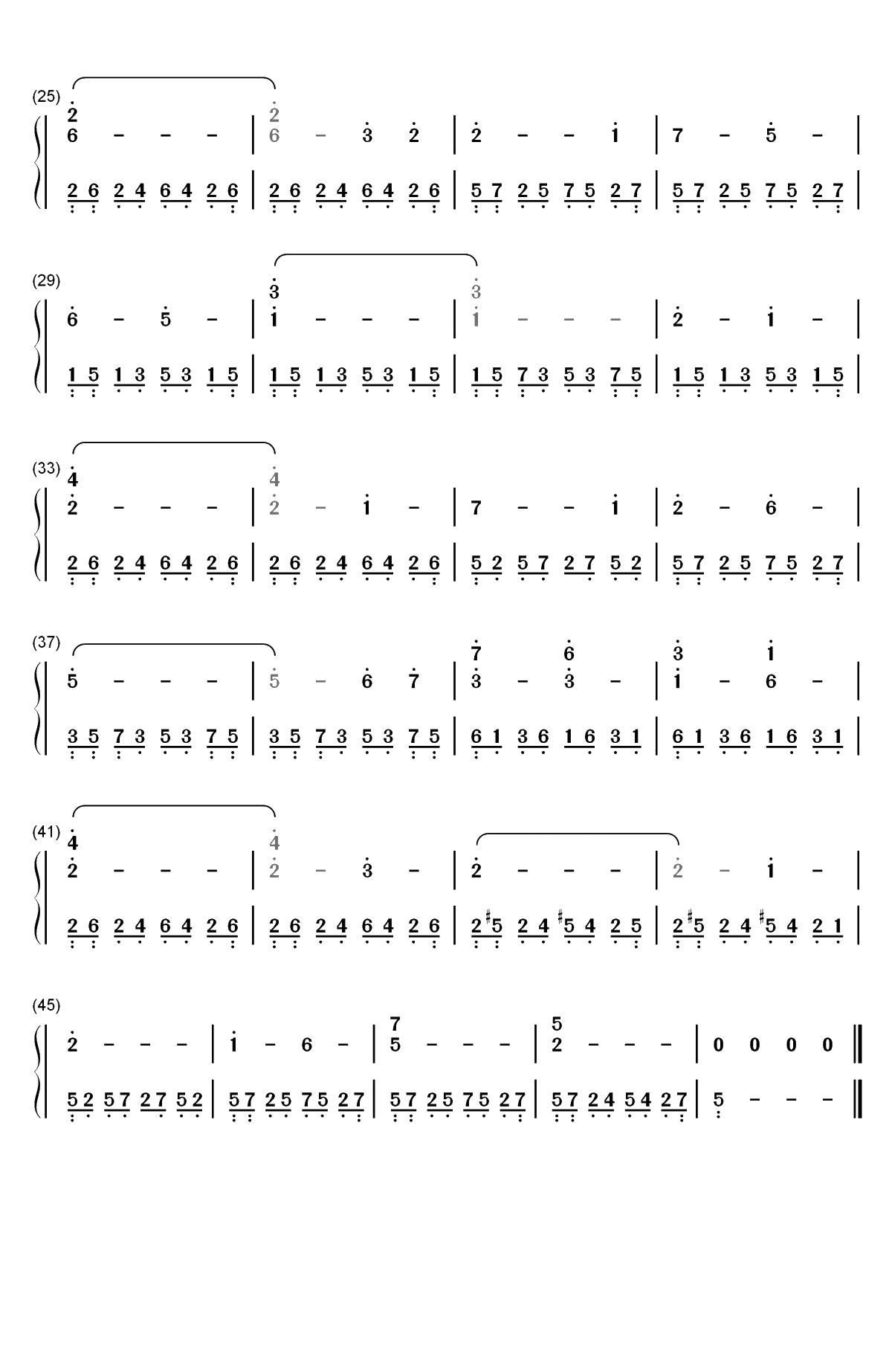 青玉案-仙剑奇侠传三龙葵主题曲双手简谱预览2