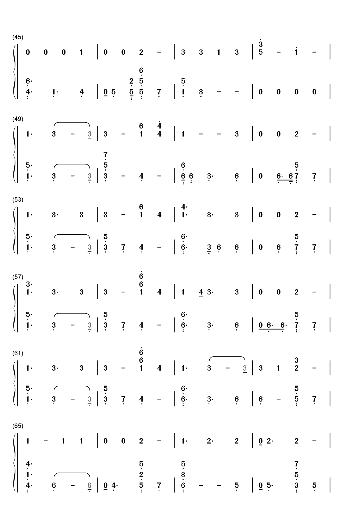 Beach House-The Chainsmokers双手简谱预览3