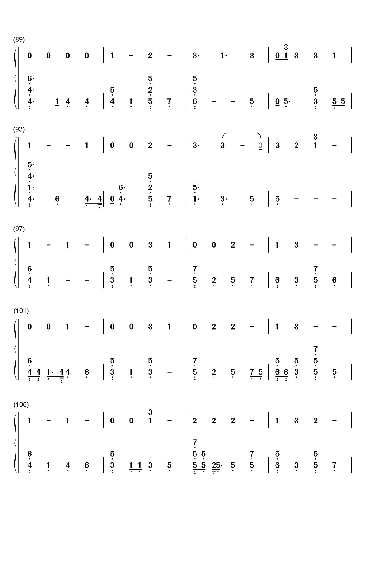 Beach House-The Chainsmokers双手简谱预览5