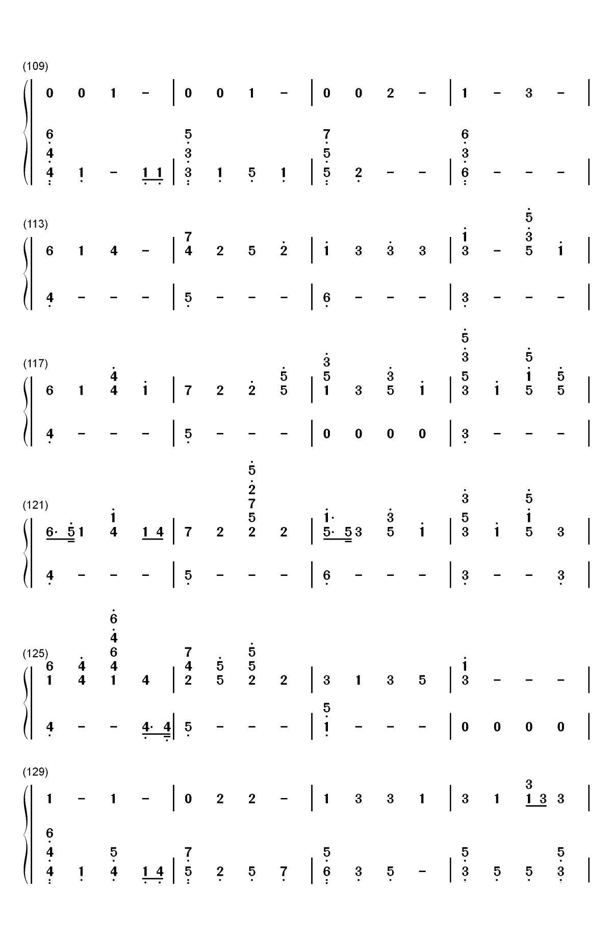 Beach House-The Chainsmokers双手简谱预览6