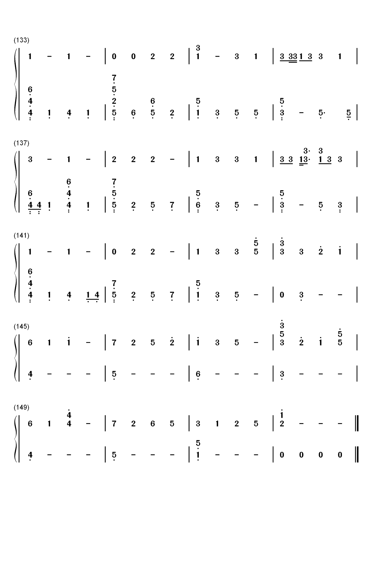Beach House-The Chainsmokers双手简谱预览7