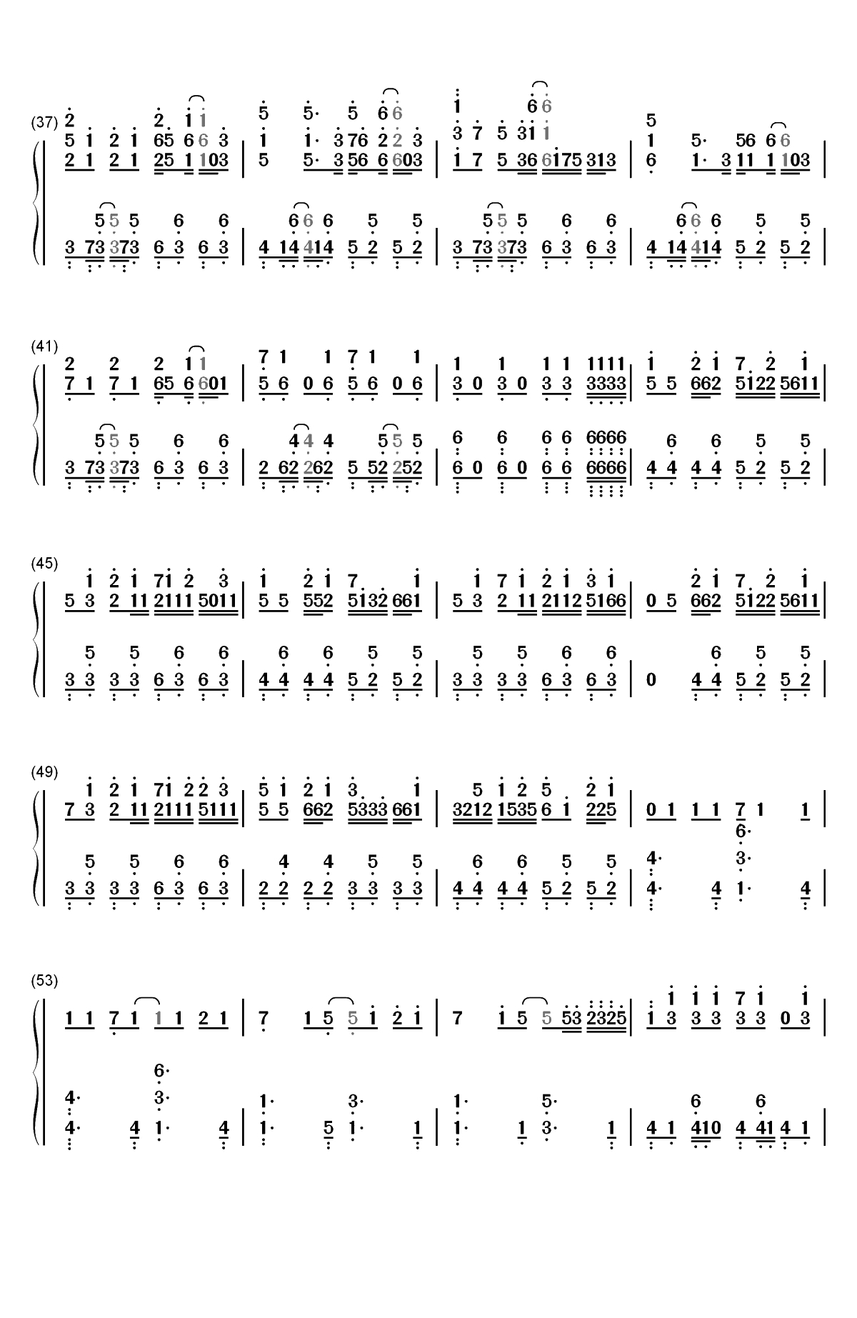 Hectopascal-终将成为你ED双手简谱预览3