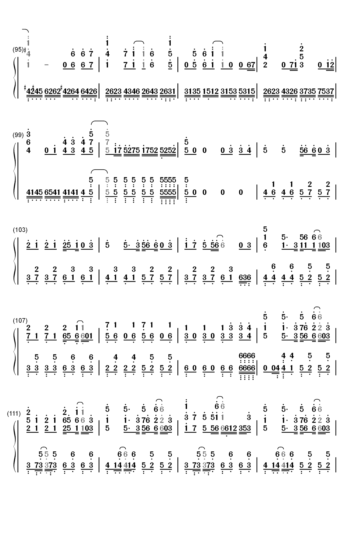 Hectopascal-终将成为你ED双手简谱预览6